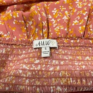 AUW Pink Floral Dress